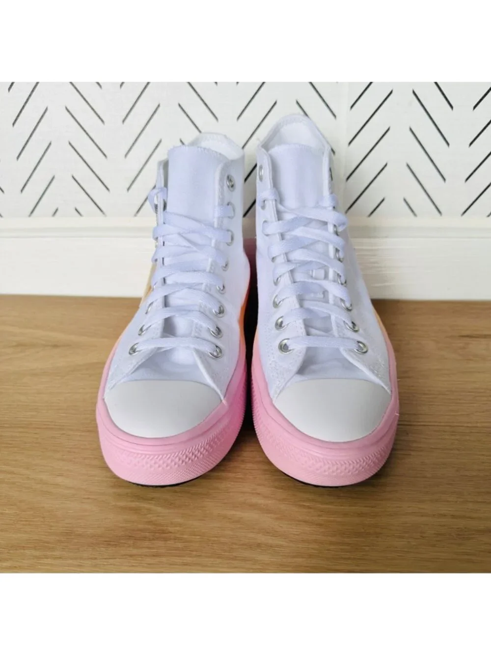 Converse Chuck Taylor Move Platform Ombre Sz 4.5 Big Kids Shoes Sneakers A07372C